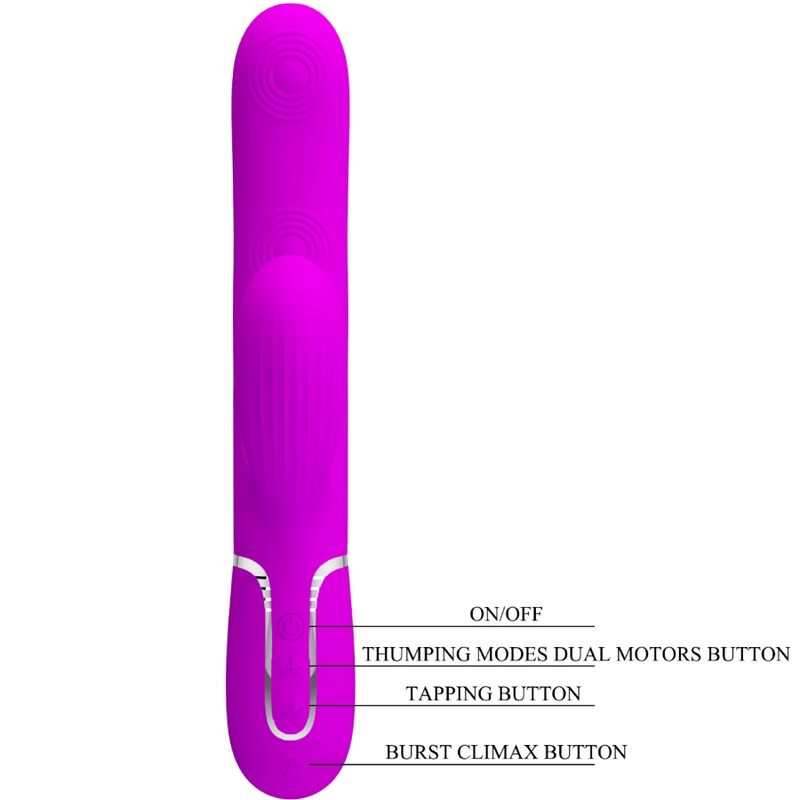 PRETTY LOVE - PERLITA MULTIFUNO 3 EM 1 VIBRADOR G-SPOT VIOLETA