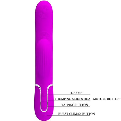 PRETTY LOVE - PERLITA MULTIFUNO 3 EM 1 VIBRADOR G-SPOT VIOLETA