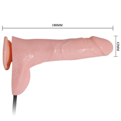 BAILE - DILDO REALISTA INFLÁVEL COM VENTOSA 15 CM