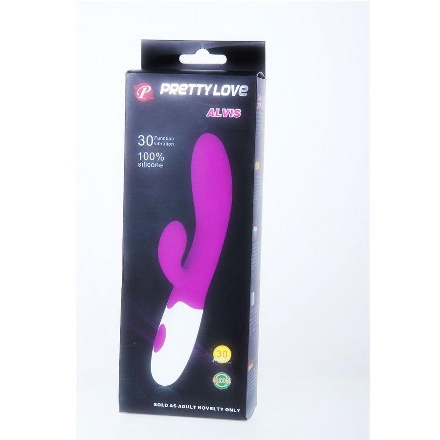 PRETTY LOVE - VIBRADOR ALVIS COM ESTIMULADOR DE CLITÓRIS