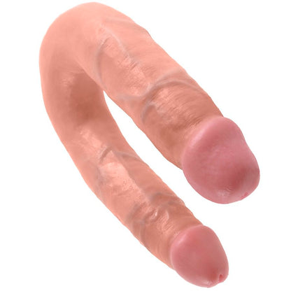 KING COCK - DILDO EM FORMA DE U MÉDIO DUPLO CARNE