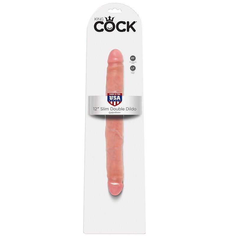 KING COCK - SLIM DILDO DUPLO 30 CM