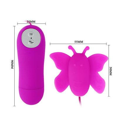 BAILE - ESTIMULADOR DE CLITÓRIS LOVE EGGS BUTTERFLY LILAS (12 VELOCIDADES COM CONTROLO REMOTO)