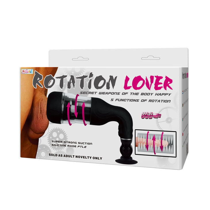 BAILE - MASTURBADOR AUTOMÁTICO ROTATION LOVER COM SUPORTE