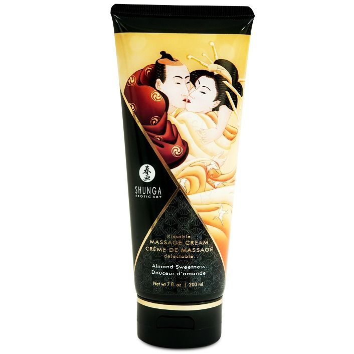 SHUNGA - CREME DE MASSAGEM DE AMÊNDOA DOCE 200 ML