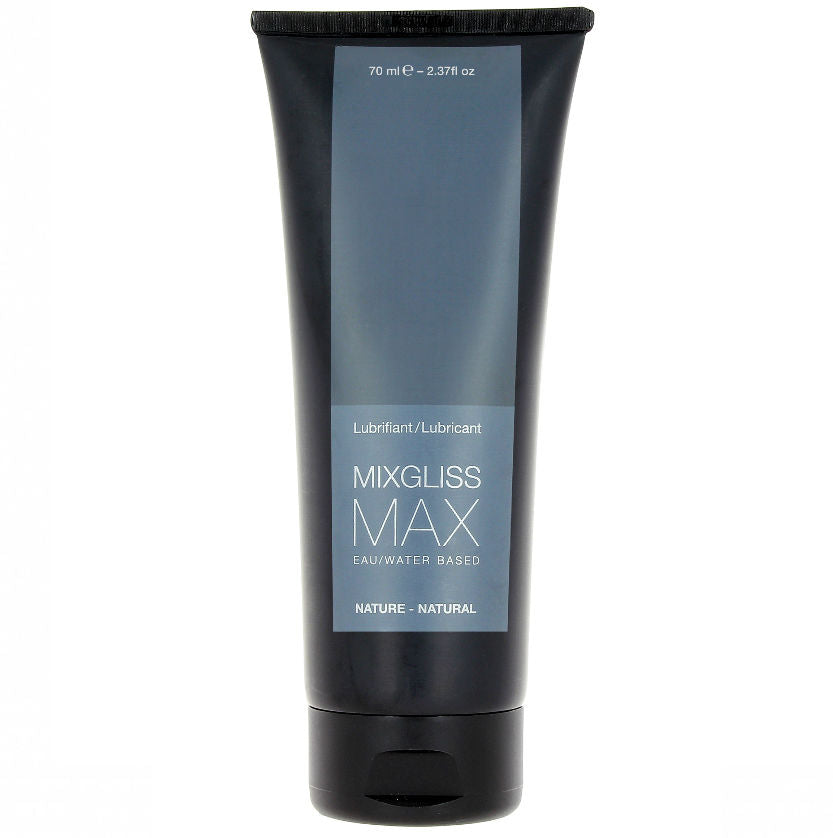 MIXGLISS - LUBRIFICANTE ANAL BASE DE AGUA MAX NATURAL 70 ML