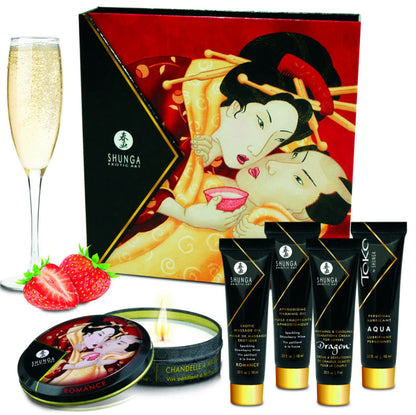 SHUNGA - KIT SECRETO DE MORANGOS E CAVA DE GEIXA