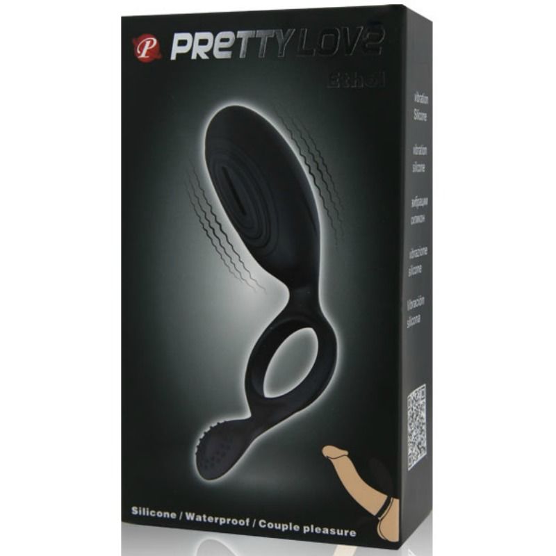 PRETTY LOVE - ANEL VIBRADOR COM ESTIMULADOR ETHEL