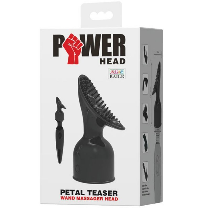 BAILE - MASSAGEM DE ESTIMULÇÃO DE CLITÓRIS CABEÇA INTERCAMBIÁVEL POWER HEAD