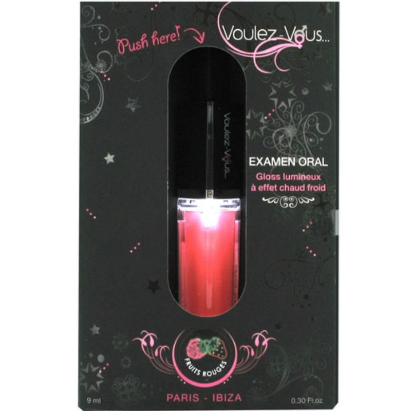 VOULEZ-VOUS - GLOSS LEVE COM EFEITO QUENTE FRIO - BAGAS VERMELHAS 10 ML