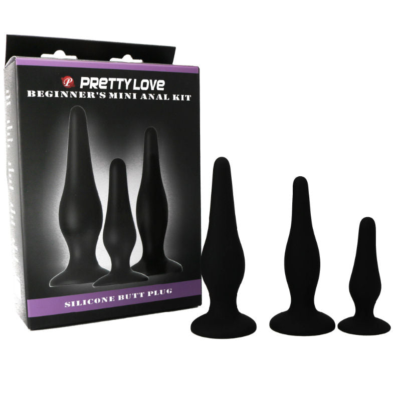 PRETTY LOVE - KIT DE INICIAO DE SILICONE PARA PLUGS ANAIS