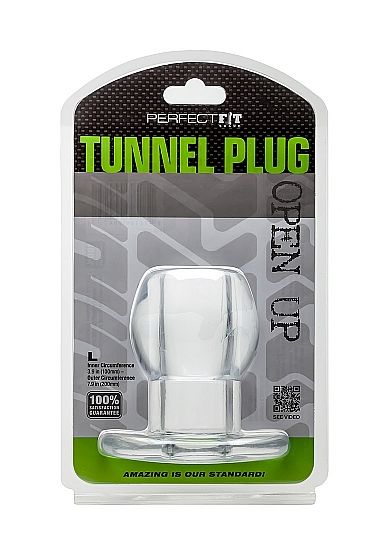 PERFECT FIT BRAND - ASS TUNNEL PLUG SILICONE TRANSPARENTE L