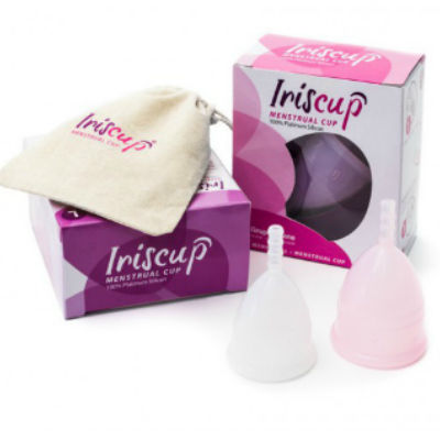 IRISCUP - COPO GRANDE DO MÊS ROSA + SACO ESTERILIZADOR GRATUITO