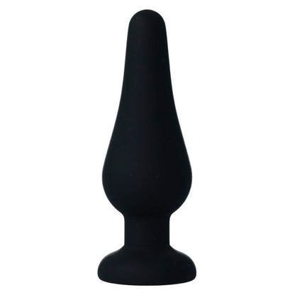 INTENSE - PLUG ANAL PIPO M SILICONE PRETO 11 CM