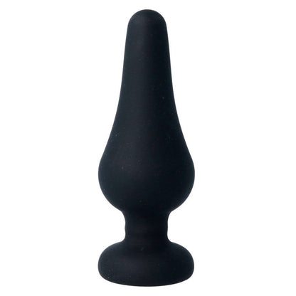 INTENSE - PLUG ANAL PIPO L SILICONE PRETO 13 CM