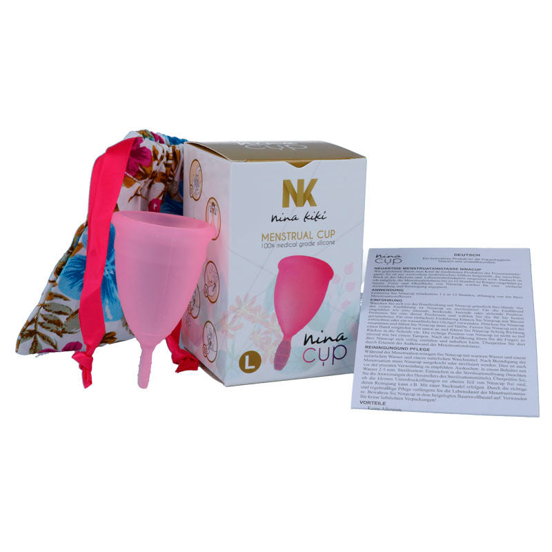 NINA KIKÍ - COPO MENSTRUAL ROSA TAMANHO L