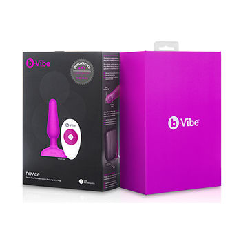 B-VIBE - NOVICE CONTROLE REMOTO PLUG ANAL FÚCSIA