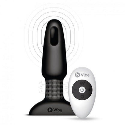 B-VIBE - PLUG ANAL DE CONTROLE REMOTO RIMMING 2 PRETO