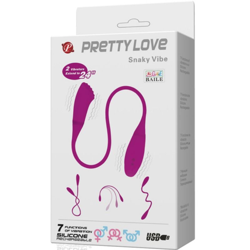 PRETTY LOVE - SMART VIBRADOR SNAKY VIBE 2 MOTORES