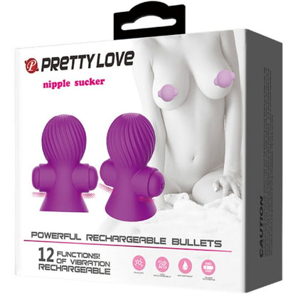 PRETTY LOVE - ESTIMULADORES DE NIPPLE 12 M VIBRAO LILS