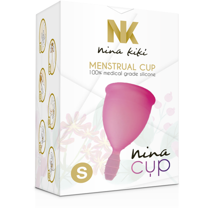 NINA KIKÍ - COPO MENSTRUAL ROSA TAMANHO S