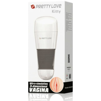 PRETTY LOVE - MASTURBADOR DE VAGINA KITTY WHITE