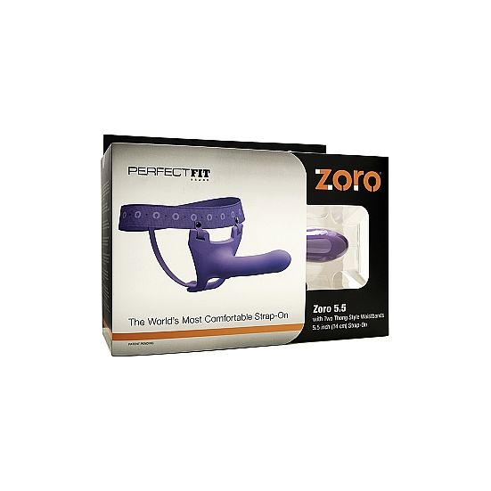 PERFECT FIT BRAND - ZORO STRAP ON 5.5 W WAISTBAND VIOLET