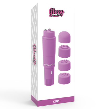 GLOSSY - MASSAGER DE BOLSO KURT ROXO