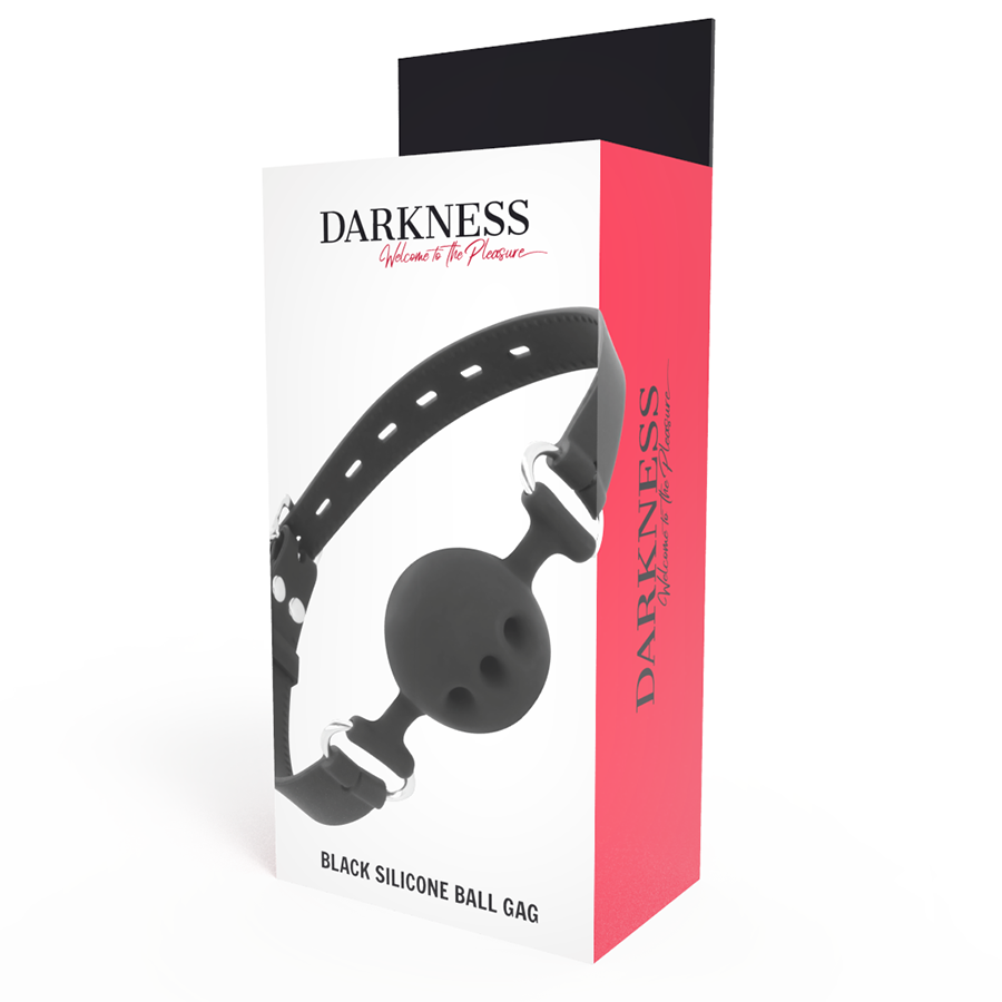 DARKNESS - MORDAA DE SILICONE RESPIRVEL PRETA