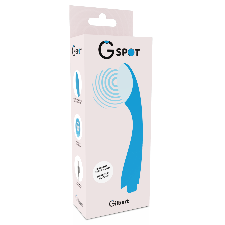 G-SPOT - VIBRADOR GYLBERT AZUL TURQUESA