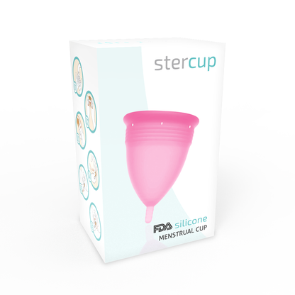 STERCUP - COPO MENSTRUAL DE SILICONE FDA TAMANHO L ROSA