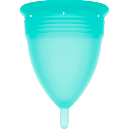 STERCUP - COPO MENSTRUAL DE SILICONE FDA TAMANHO L AQUAMARINE