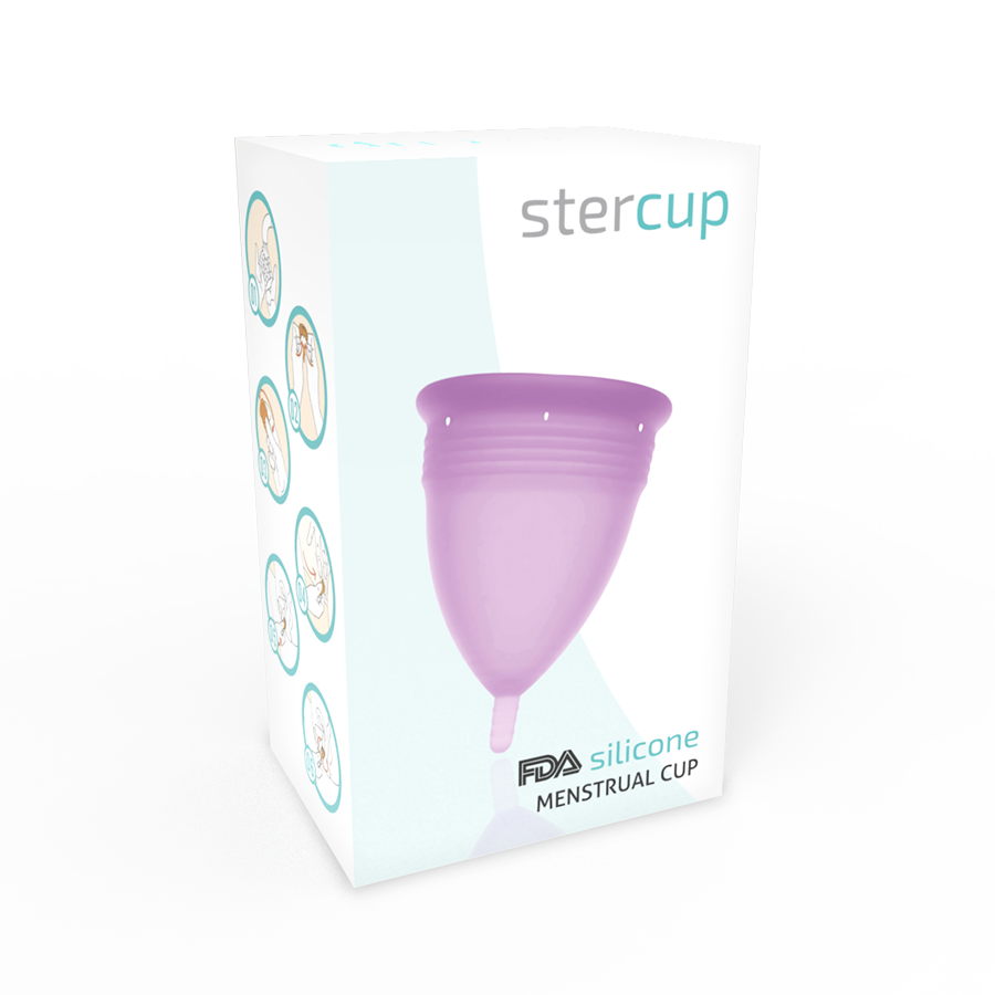 STERCUP - COPO MENSTRUAL DE SILICONE FDA TAMANHO L LILAC