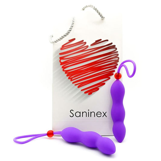 SANINEX - PLUG ANAL CLIMAX COM ANEL PARA PÊNIS LILAS