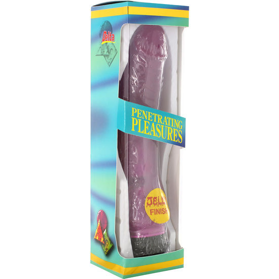 SEVEN CREATIONS - JELLY VIBRADOR LAVANDA 21.5 CM