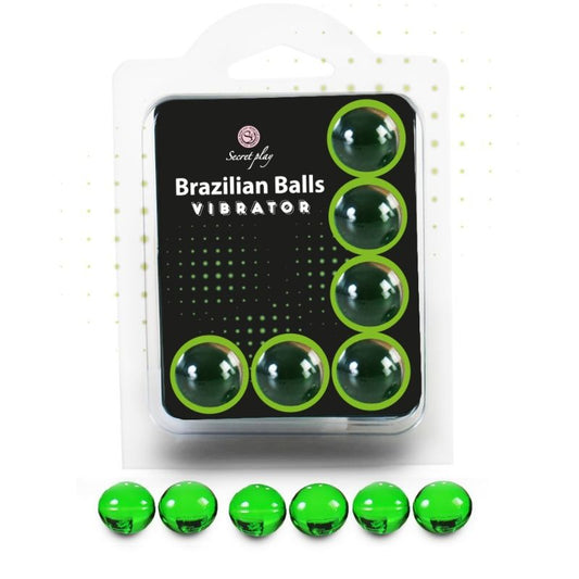 SECRETPLAY - CONJUNTO 6 BOLAS BRASILEIRAS VIBRADOR