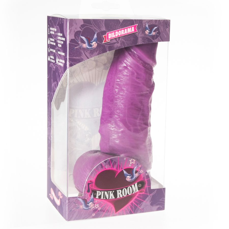 PINK ROOM - DILDO REALISTA DAYAN ROXO 17 CM