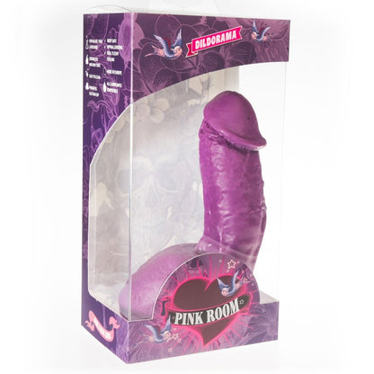 PINK ROOM - ELIAN DILDO REALISTA ROXO 17,5 CM