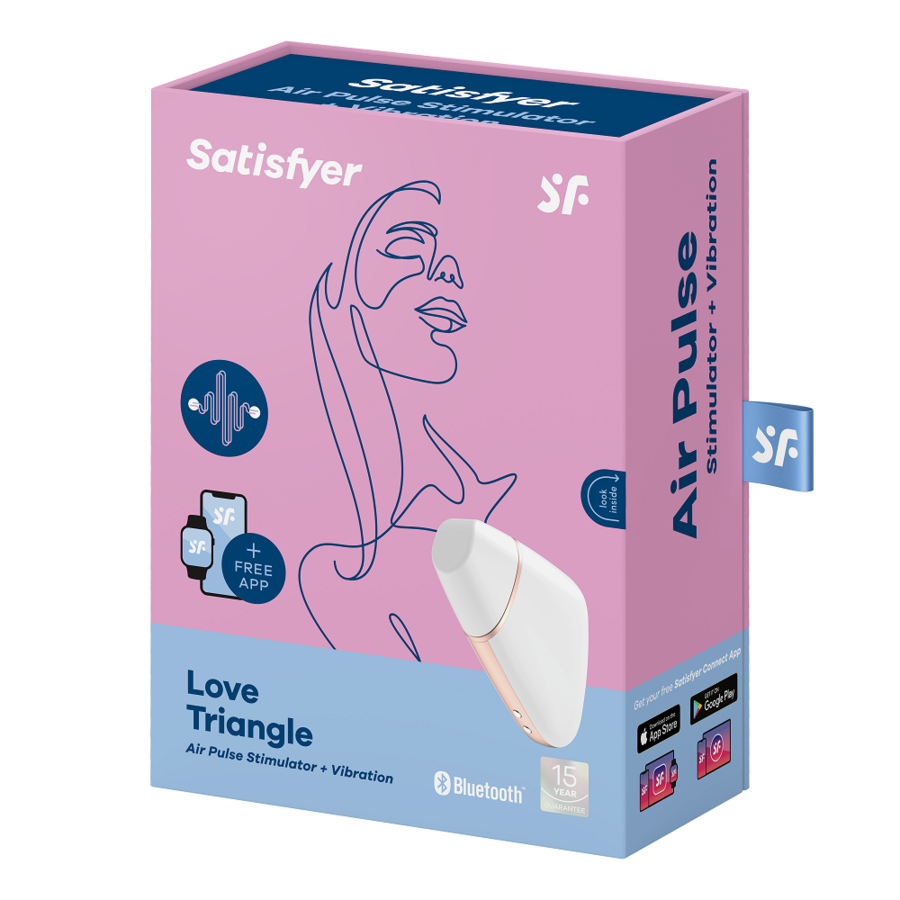 SATISFYER - ESTIMULADOR E VIBRADOR LOVE TRIANGLE