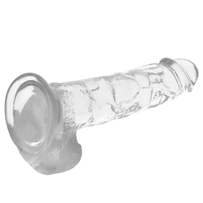 X RAY - DILDO TRANSPARENTE COM BOLAS 22 CM -O- 4.6 CM