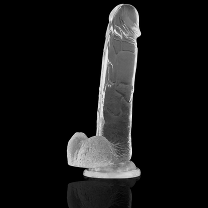 X RAY - DILDO TRANSPARENTE COM BOLAS 22 CM -O- 4.6 CM