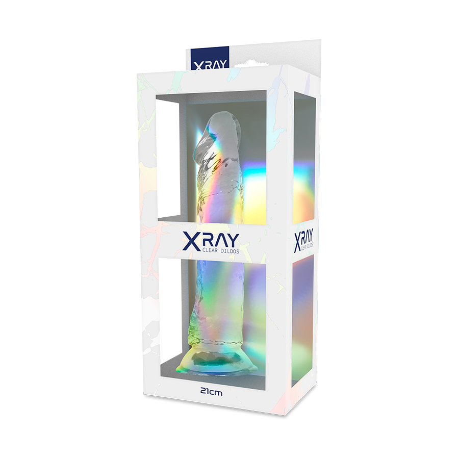 X RAY - DILDO TRANSPARENTE 21 CM -O- 4 CM