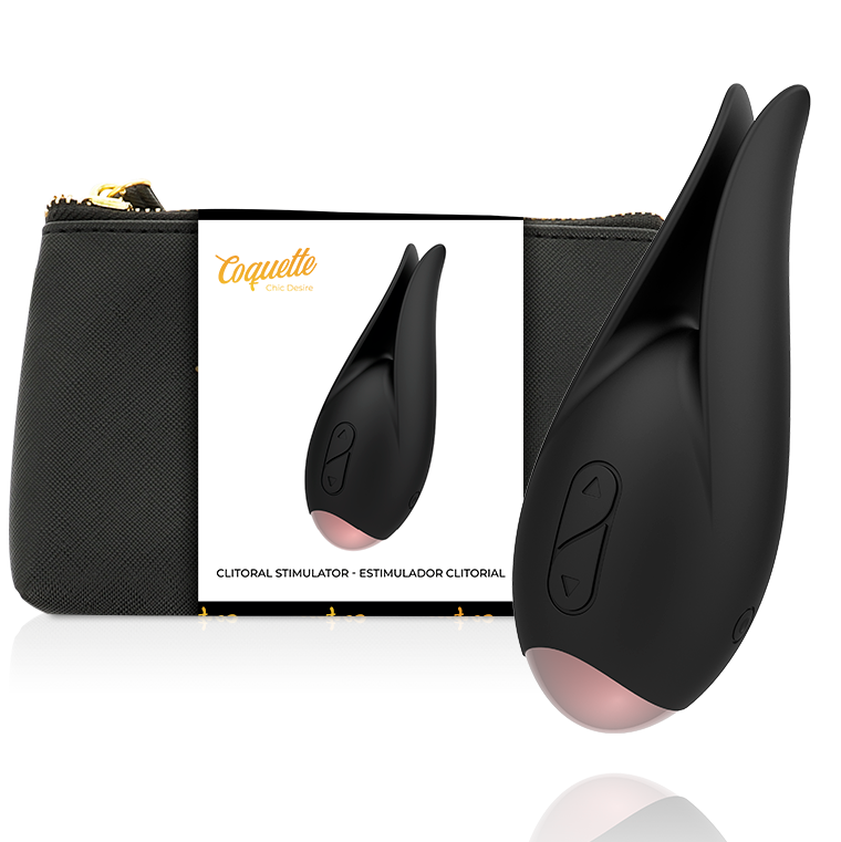 COQUETTE TOYS - ESTIMULADOR CLITORIAL PRETO / OURO