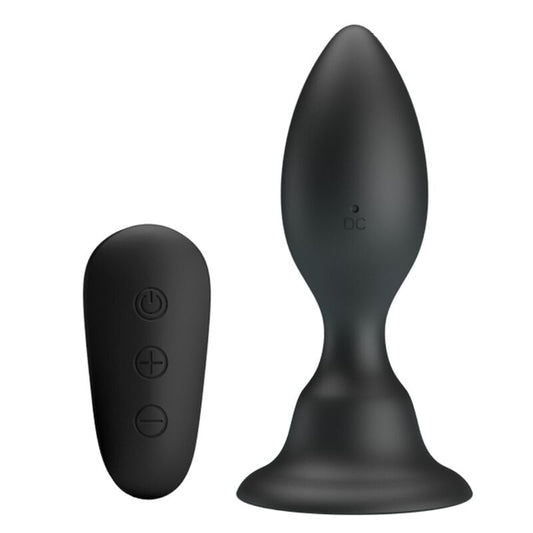 MR PLAY - PLUG ANAL COM CONTROLE REMOTO PRETO