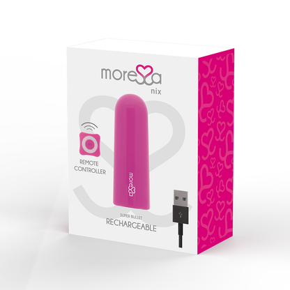 MORESSA - NIX VIBRADOR CONTROLE REMOTO ROSA