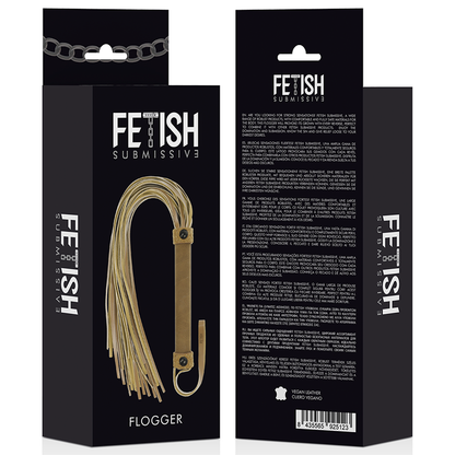 FETISH SUBMISSIVE ORIGEN - CHICOTE DE COURO VEGANO