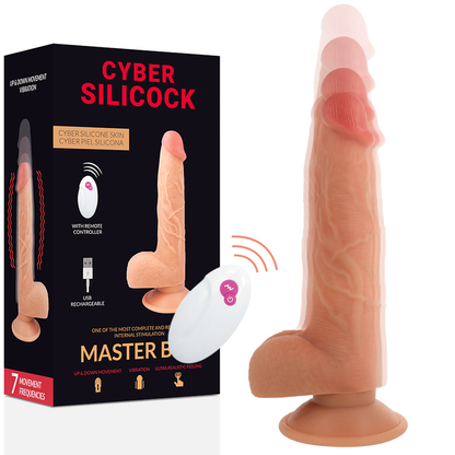 CYBER SILICOCK - DILDO REALÍSTICO BEN MASTER C/ CONTROLO REMOTO 23.88 CM