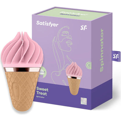 SATISFYER - SWEET TREAT SPINNATOR MARROM E ROSA