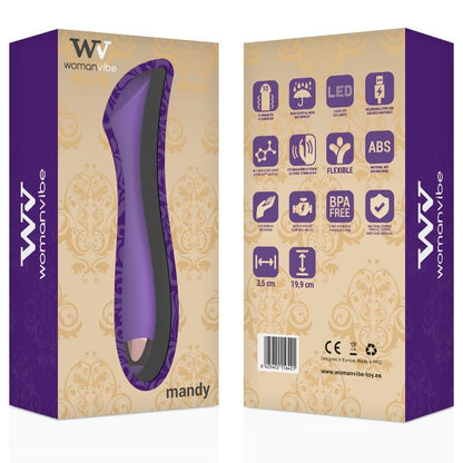 WOMANVIBE - MANDY "K" POINT SILICONE VIBRADOR RECARREGÁVEL