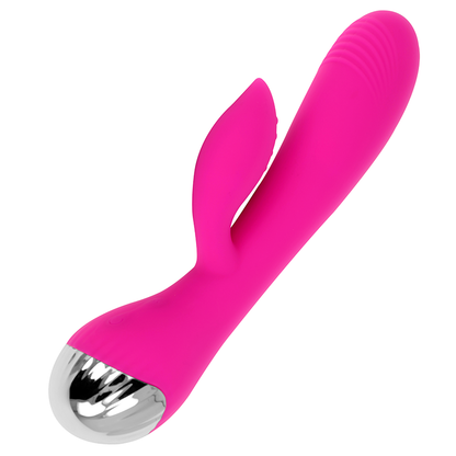 OHMAMA - VIBRADOR RECARREGÁVEL COM COELHO 10 MODOS DE VIBRAÇÃO 19 CM